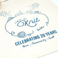 20th Birthday Natural Cotton Canvas Tote Bag | This is Knit - This is Knit