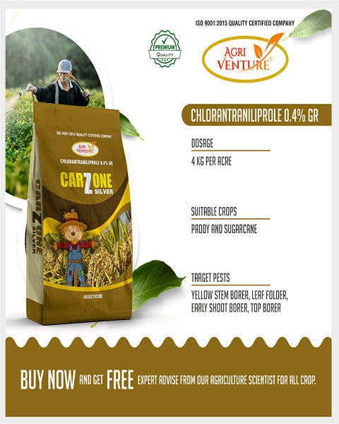 AgriVenture CARZONE SILVER (Chlorantratraniliprole 0.4% GR) Insecticides