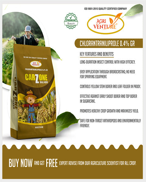 AgriVenture CARZONE SILVER (Chlorantratraniliprole 0.4% GR) Insecticides