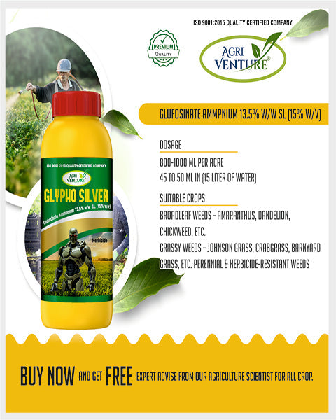 AgriVenture GLYPHO SILVER (Glufosinate Ammonium 13.5% SL) Herbicides