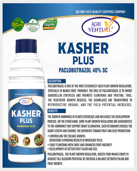 Agriventure KASHER PLUS (Paclobutrazol 40% SC) Best for Mango Growth Regulators