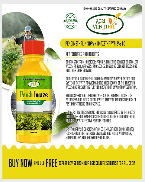 AgriVenture PENDI IMAZE (Pendimethalin 30% + Imazethapyr 2% EC) Herbicides