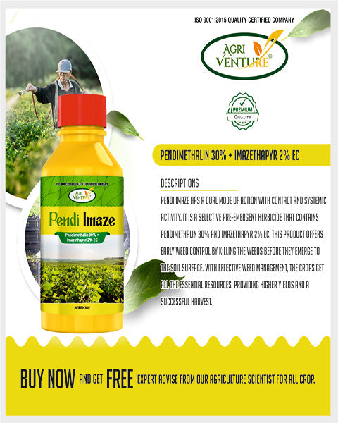 AgriVenture PENDI IMAZE (Pendimethalin 30% + Imazethapyr 2% EC) Herbicides