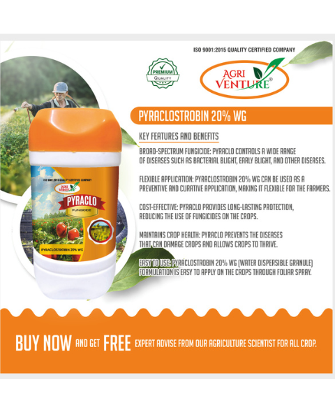 AgriVenture PYRACLO (Pyraclostrobin 20% WG) Fungicides