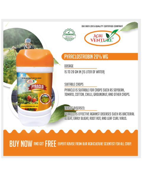 AgriVenture PYRACLO (Pyraclostrobin 20% WG) Fungicides
