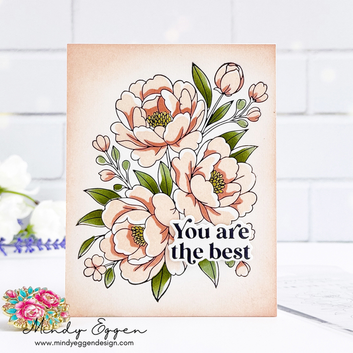 Alex Syberia Designs - Lush Peony Bouquet Press Plate