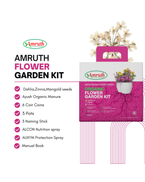 AMRUTH ORGANIC FLOWER GARDENING KIT