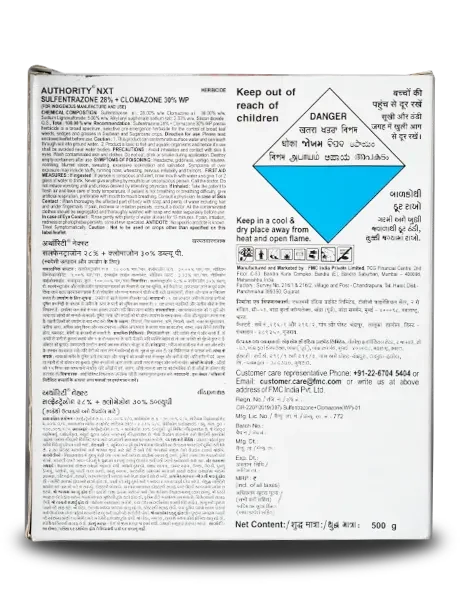 Authority NXT herbicide