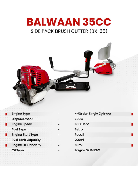 Balwaan Side Pack BX-35 Brush Cutter PRO