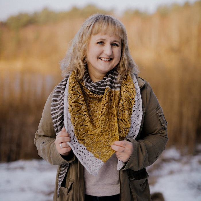 Basilica Shawl Kit | Cecily Grove Yarns - This is Knit
