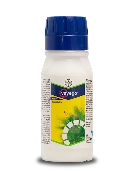 Bayer Vayego Insecticide bottle contains Tetraniliprole 18.18% SC.