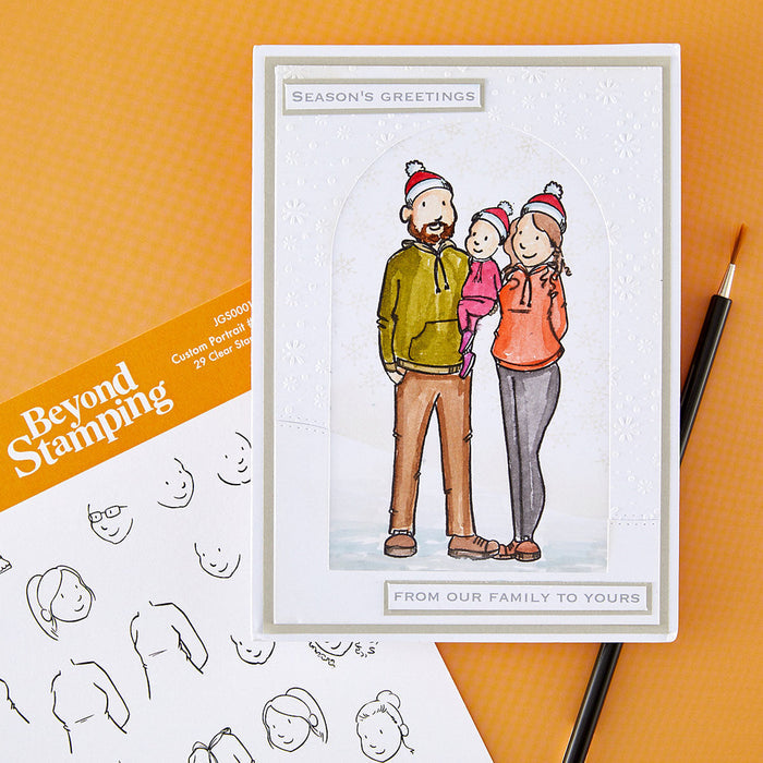 Beyond Stamping Custom Portrait #1 Clear Stamp Set by Josh Griffiths Studio