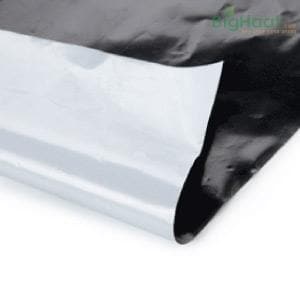 BLACK & SILVER MULCHING SHEET 4FT * 800 METERS (20 MICRONS)