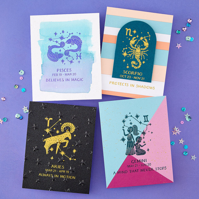 Block Print Pisces Registration Press + Foil Plate