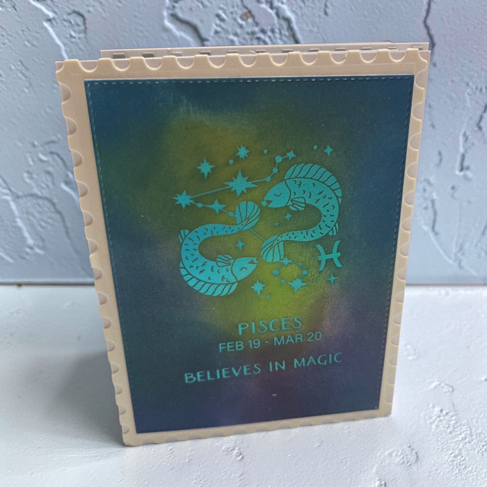 Block Print Pisces Registration Press + Foil Plate