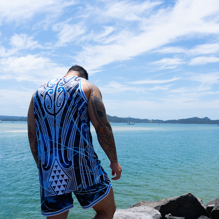 Blue Camo Throwback