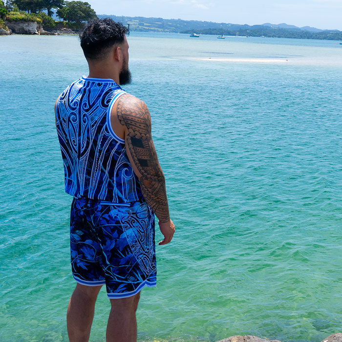 Blue Camo Throwback