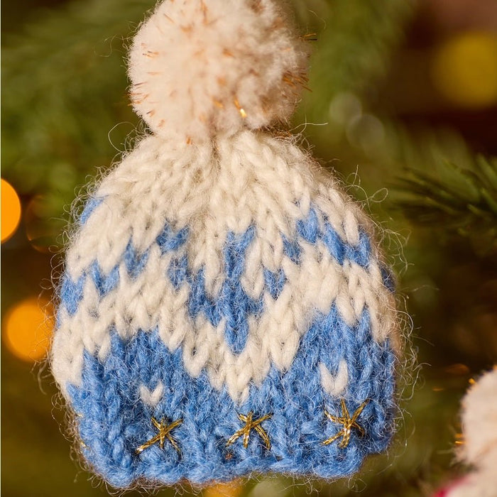 Bobble Hat Knitted Decoration | Namaste - This is Knit