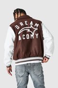 Campus Varsity Jacket - Dusty Cocoa