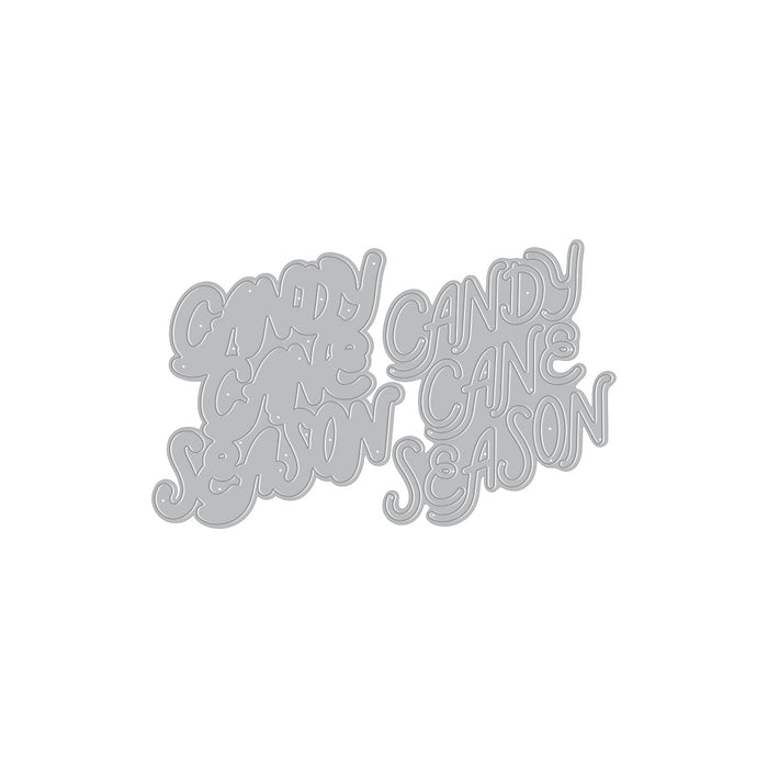 Candy Cane Season Etched Dies