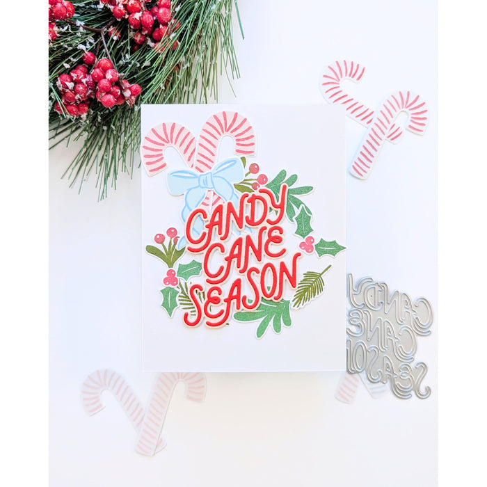 Candy Cane Season Etched Dies