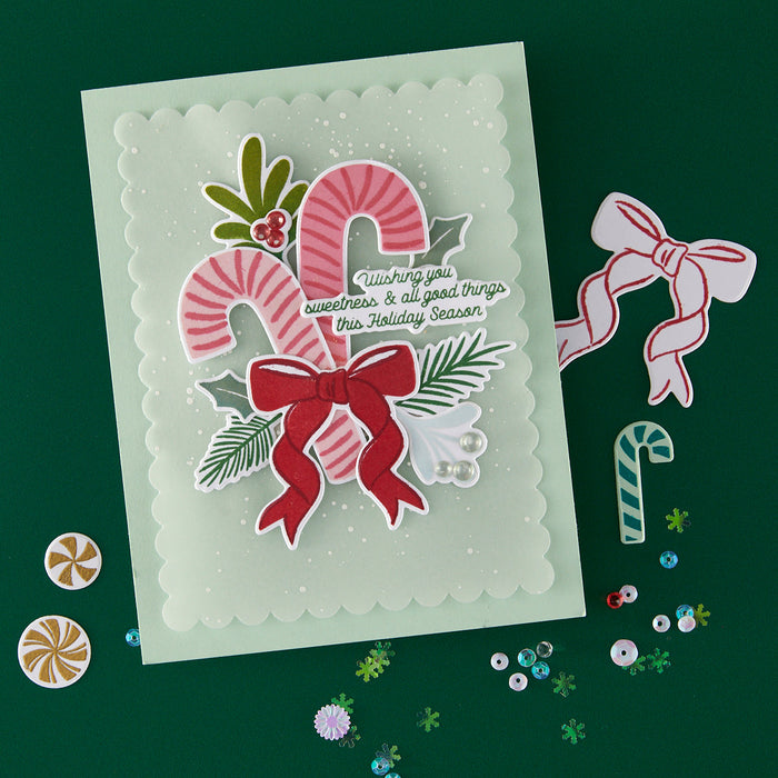 Candy Cane Swag Clear Stamp Set