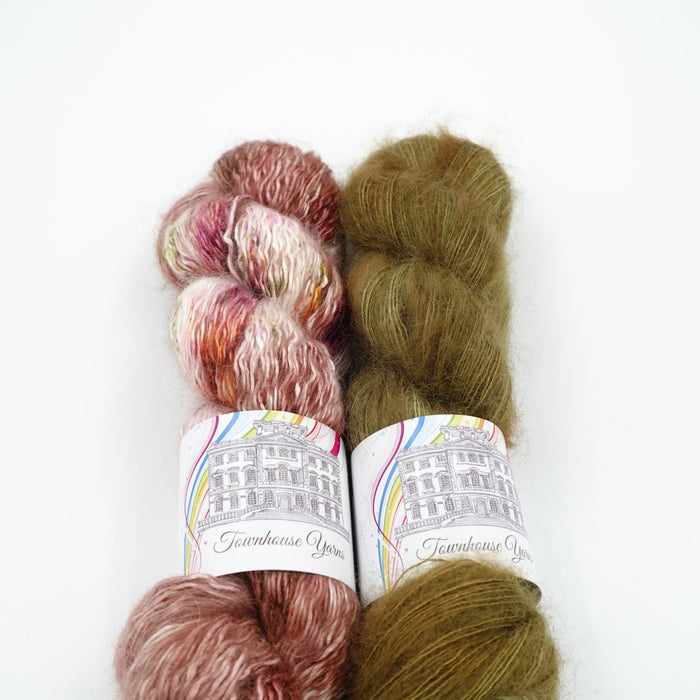 Bow Lane Conker + Abbey Lace Doodle Green