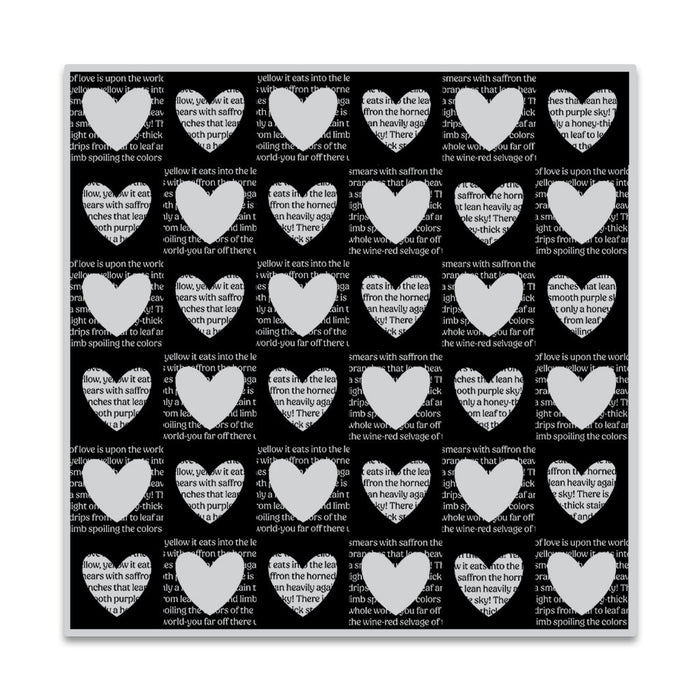 Checkered Hearts - January Cling Stamp of the Month