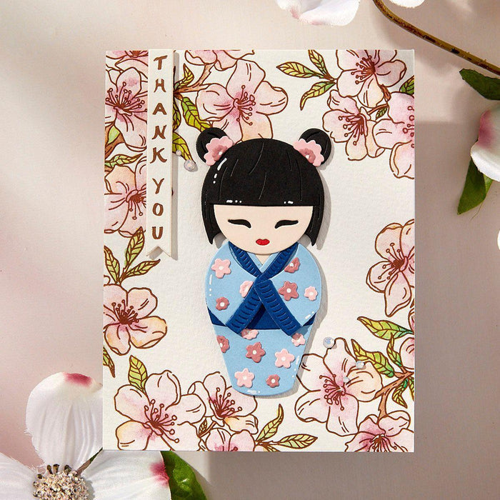 Cherry Blossoms BetterPress Plate & Die Set by Alex Syberia Designs