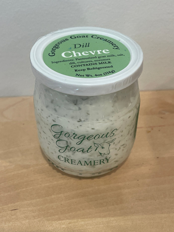 Chevre, Dill 4oz Jar - Gorgeous Goat Creamery