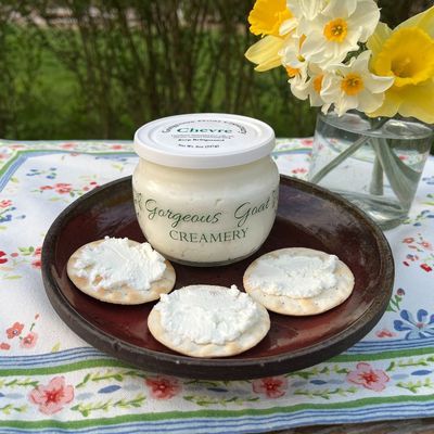 Chevre, plain 8 oz Jar - Gorgeous Goat Creamery
