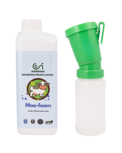 CHIMER MOOFOAM-FOAM BASED UDDER WASHING SOLUTION FOR CATTLE