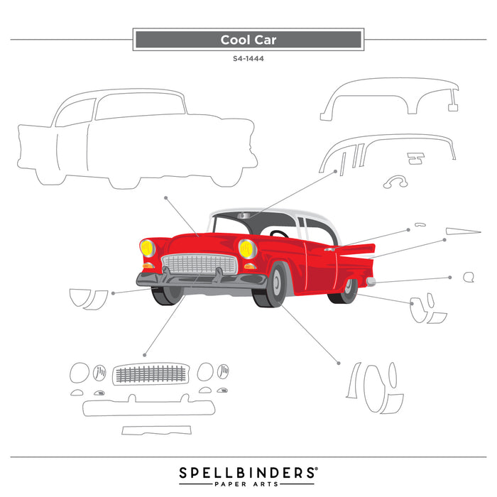Classic Car Etched Dies by Mindy Eggen