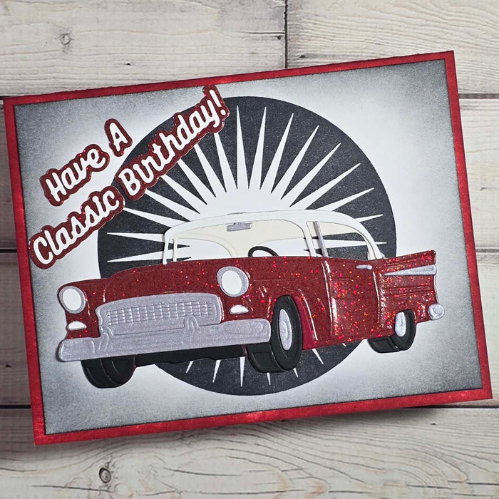 Classic Car Etched Dies by Mindy Eggen