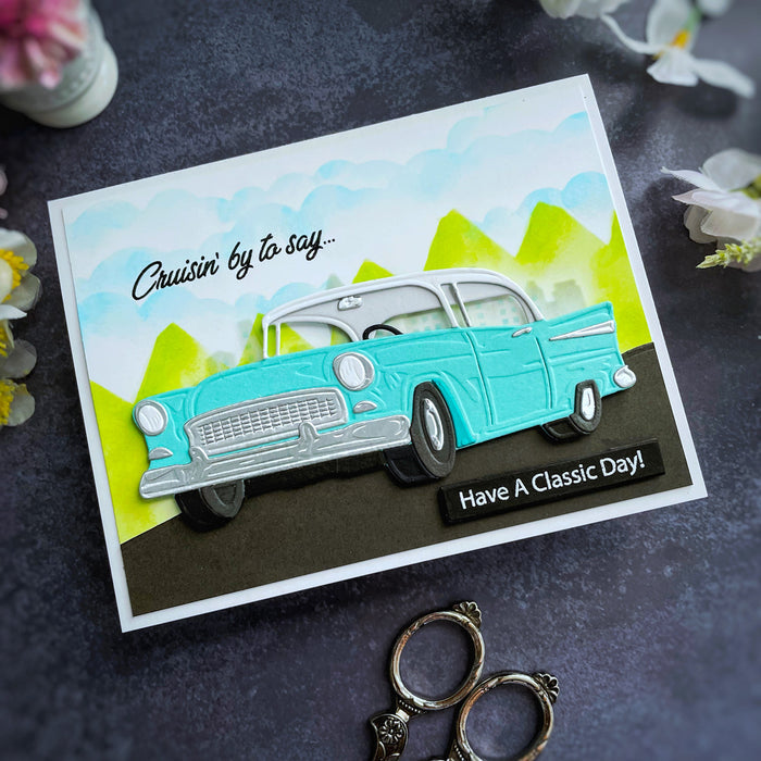 Classic Car Etched Dies by Mindy Eggen