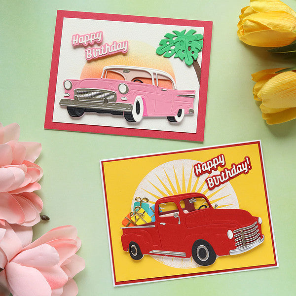 Classic Car Etched Dies by Mindy Eggen