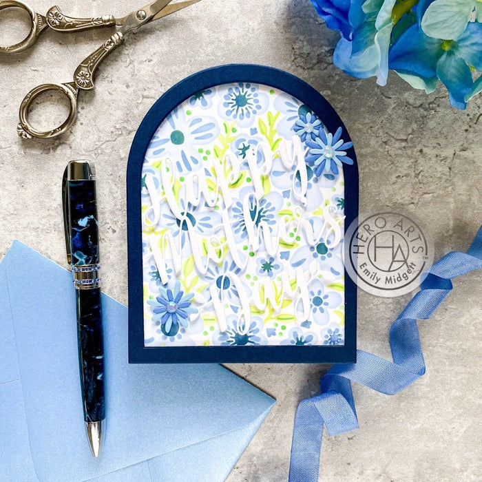 Color Layering Bold Flowers Stencils