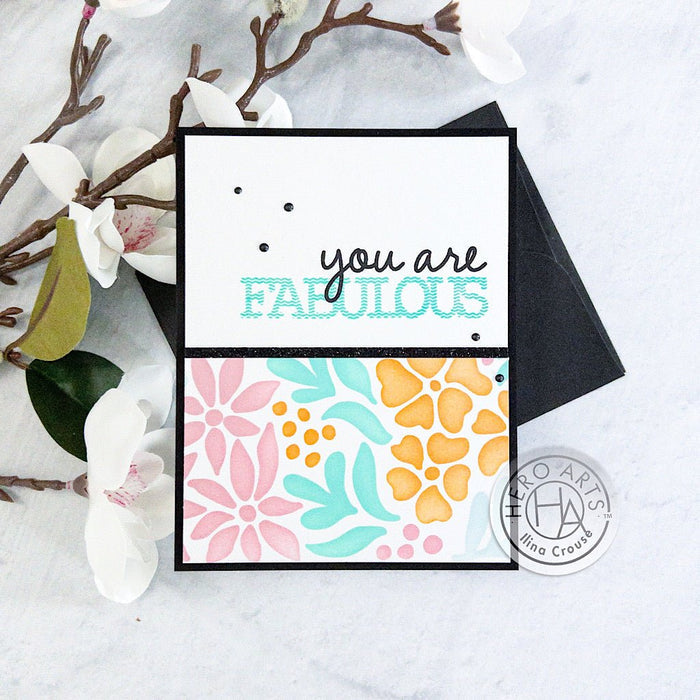 Color Layering Summer Blooms Stencils