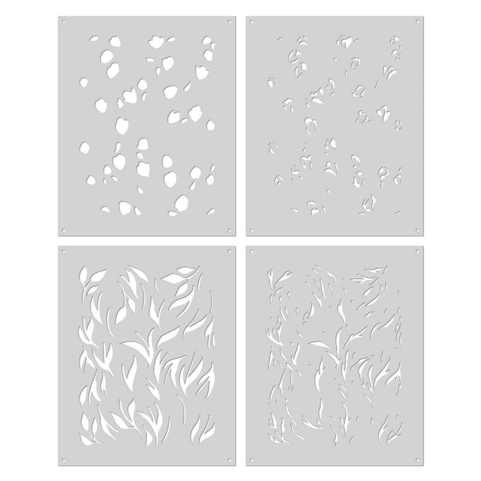 Color Layering Tulip Pattern Stencils