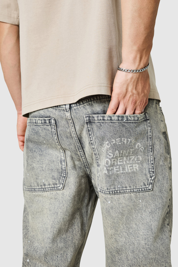Costa Relaxed Jean - Sand Grey