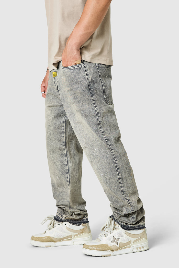 Costa Relaxed Jean - Sand Grey