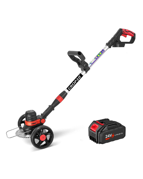Crop 10 Cordless Electric Portable Grass Cutter 3-in-1 Mower, Grass Trimmer & Weed Cutter| 24V 4Ah Li-Ion Battery Powered