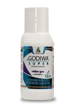 Dhanuka Godiwa Super Systemic Fungicide bottle containing Azoxystrobin 18.2% w/w and Difenoconazole 11.4% w/w SC.