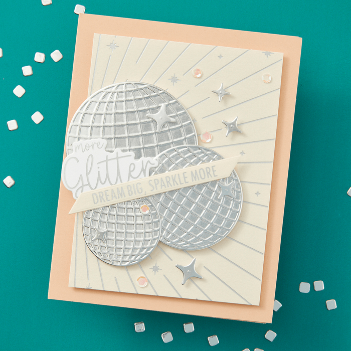 Disco Balls Etched Dies from the Shine Bright Collection by Carissa Wiley