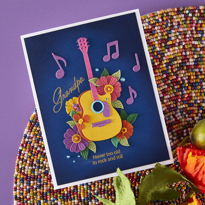 Family Musical Mix Greetings Clear Stamp Set by Bibi Cameron
