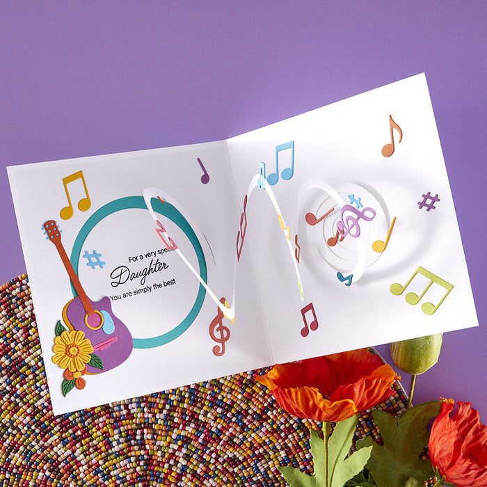 Family Musical Mix Greetings Clear Stamp Set by Bibi Cameron