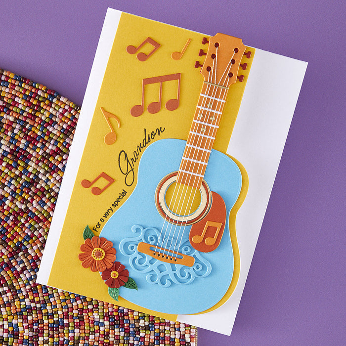 Family Musical Mix Greetings Clear Stamp Set by Bibi Cameron