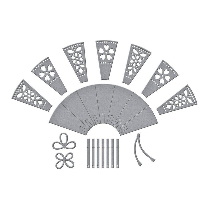 Fan & Bow Etched Dies by Alex Syberia Designs