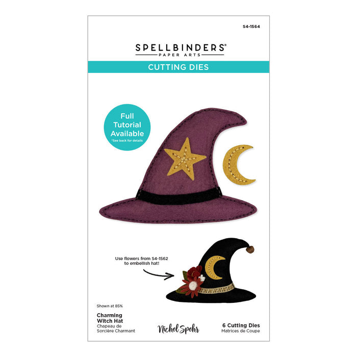 Felt Charming Witch Hat Etched Dies by Nichol Spohr