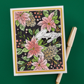 Festive Poinsettias Press Plate from the Amaryllis Christmas Collection by Yana Smakula